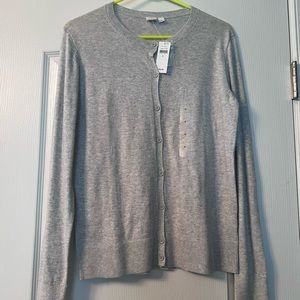 Gap light gray button cardigan. Size medium